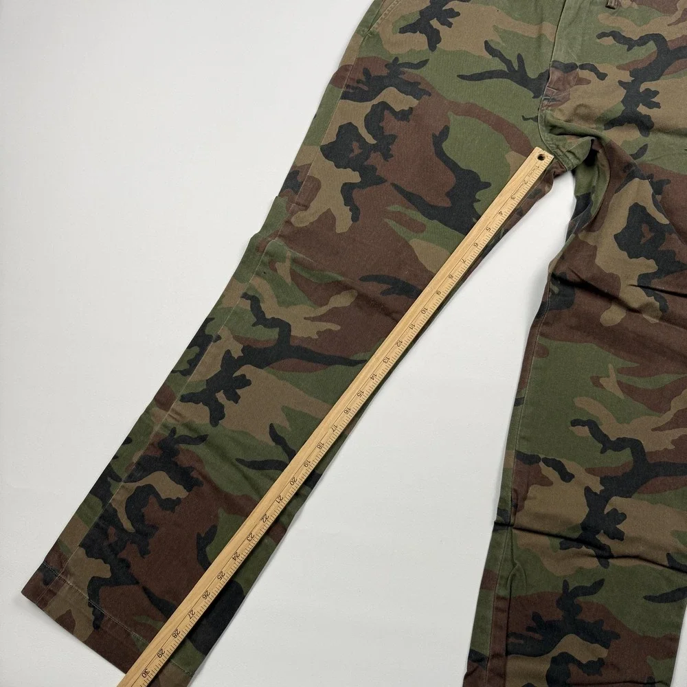 Polo Ralph Lauren Pants Mens 32x32 Green Camo Chino Classic Fit Casual Army